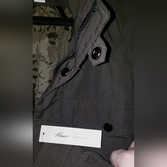 Kenneth Cole coat NWT men's size Large dark army green color - Picture 11 of 11